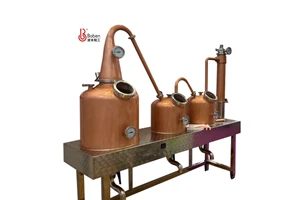 Equipo de destilación de ron con olla de cobre Boben 100L